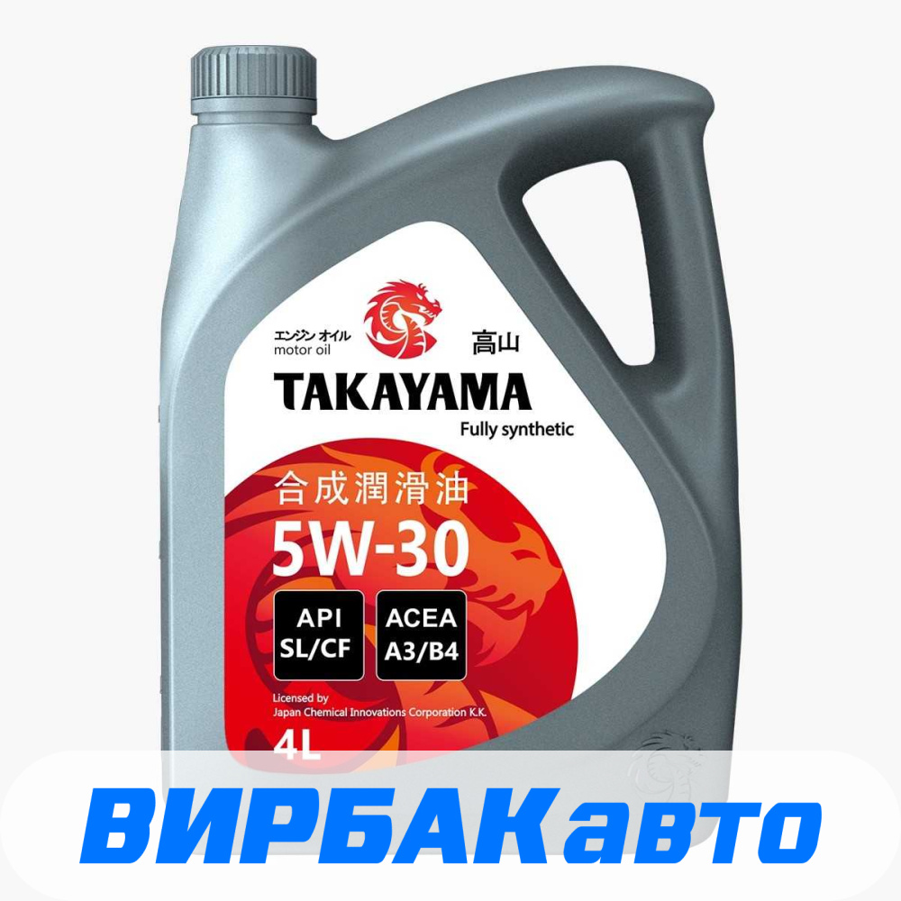 Моторное масло 5W30 Takayama Motor Oil 4л фасованное