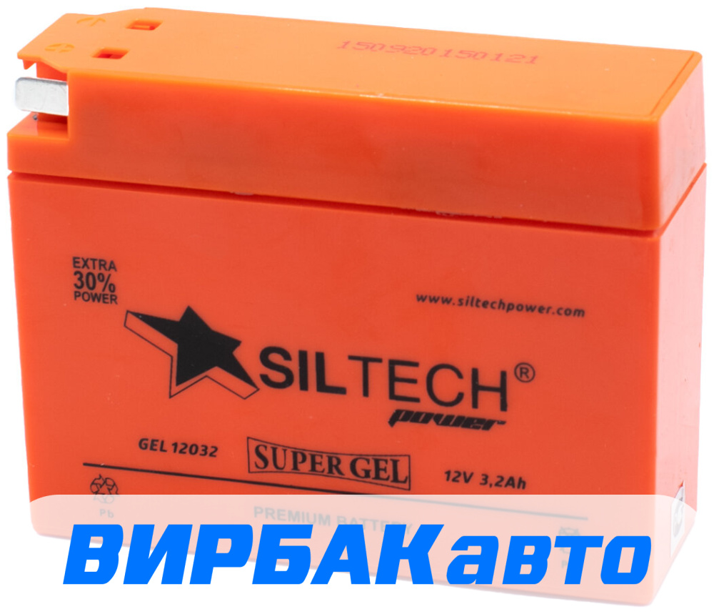 Аккумулятор SILTECH GEL 12032 12V (GT4B-5) 3.2 Ач 45 А универсальная  полярность