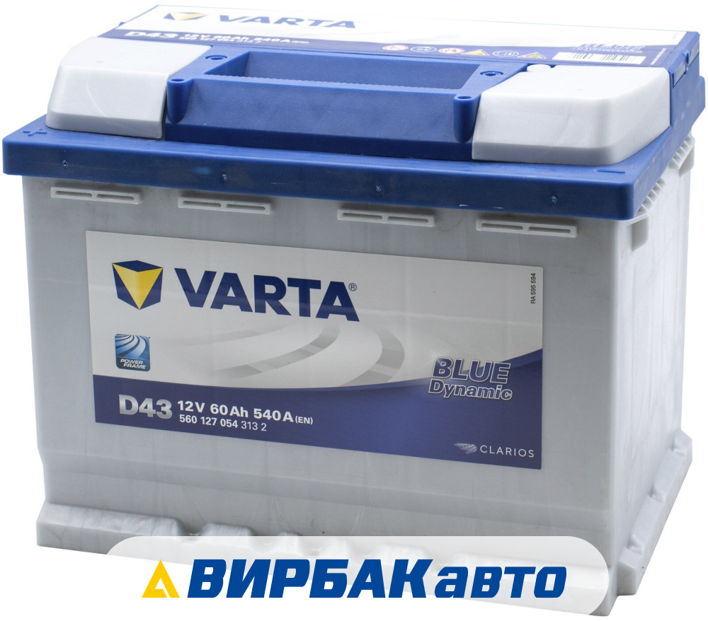 Blue dynamic 560 408 054. Аккумулятор Varta Blue Dynamic d24 60ач 540а 560 408 054, Обратная полярность.