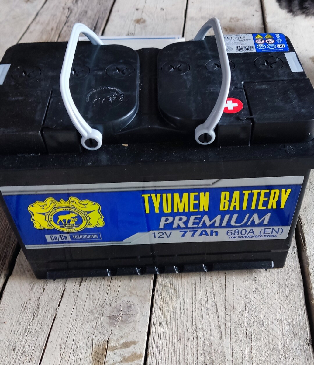 Купить Аккумулятор TYUMEN BATTERY Premium 77 Ач 680 А обратная полярность,  клемма стандартная, цены в Краснодаре — интернет-магазин VIRBACauto